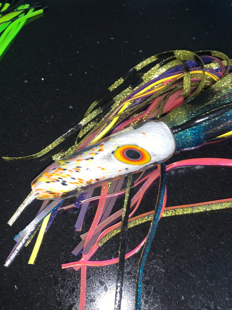 Image of XL White Candy Corn Wahoo Dart