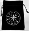 Black Velvet Drawstring  Astrological Signs Pouch