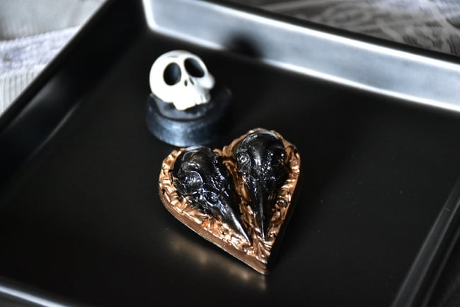 Bird Skull Pins - Antique Gold