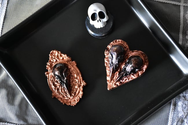 Bird Skull Pins - Rose Gold