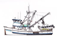 F/V VOYAGER 9" X 12"