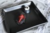 Bird Skull Pins - Bloody Mary Red