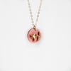 Kitty Cat Necklace Cherry Blossom
