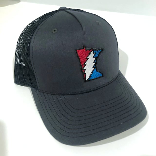 MN Steal Your State - Black Mesh Charcoal Front Panel