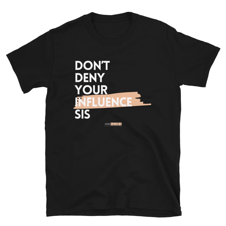 Influence Tee White on Dark