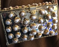 Image 1 of Pearl and Brass Clutch