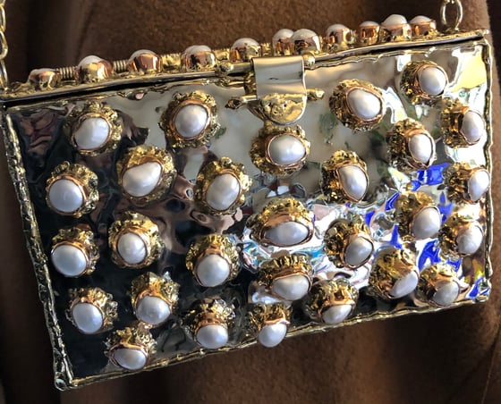 Image of Pearl and Brass Clutch