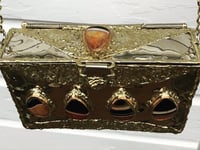 Image 2 of Orange Agate and Brass Clutch