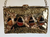 Image 3 of Orange Agate and Brass Clutch