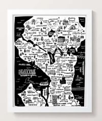 Image 1 of PIL-Seattle Map Print