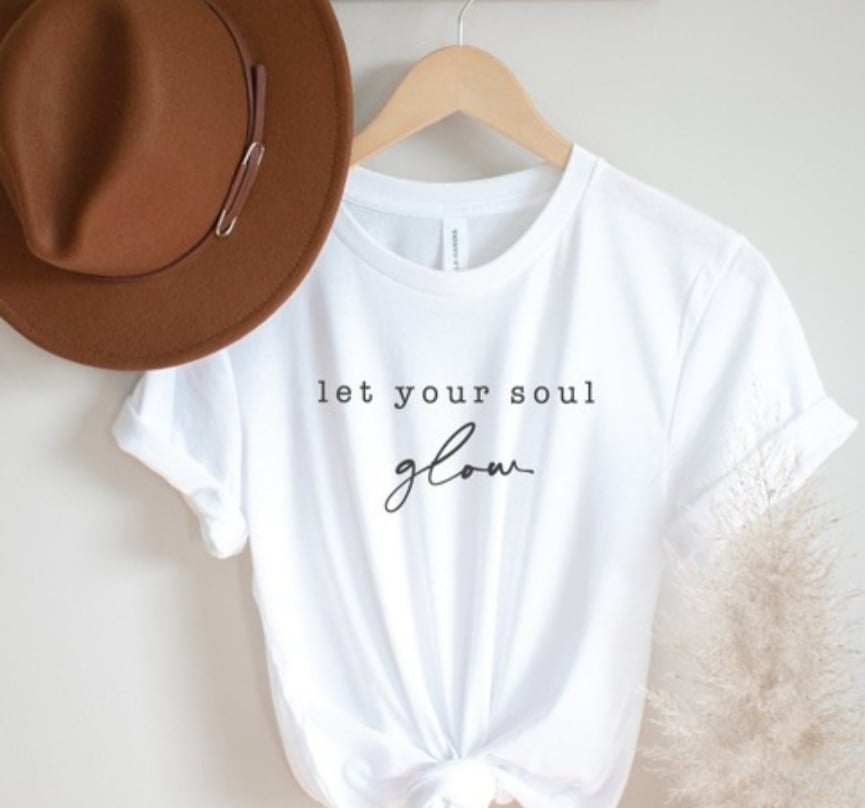 Image of let your soul glow tee