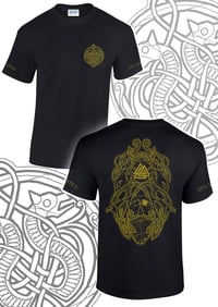Image 1 of Odin vs Fenrir (Gold on Black)