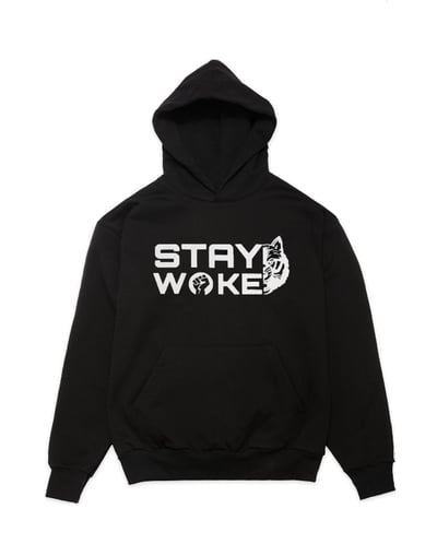 Image of KALVIARI STAY WOKE PULLOVER HOODIE 