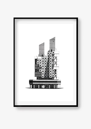 Image of Nakagin Capsule Tower. Tokyo