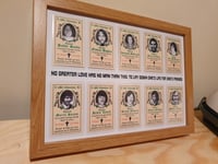 Image 3 of Framed 1981 Hunger Strike Memorial Cards.