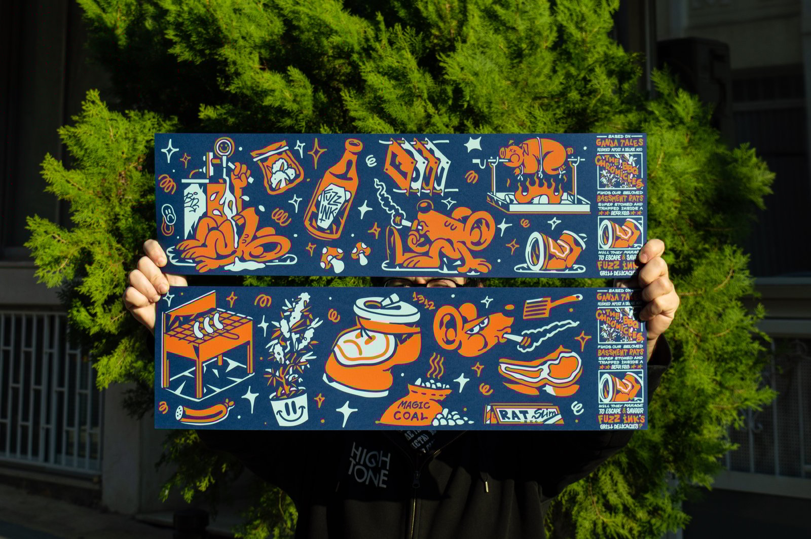 Ganja Tales - The BBQ Chronicles Poster Set | fuzz ink.