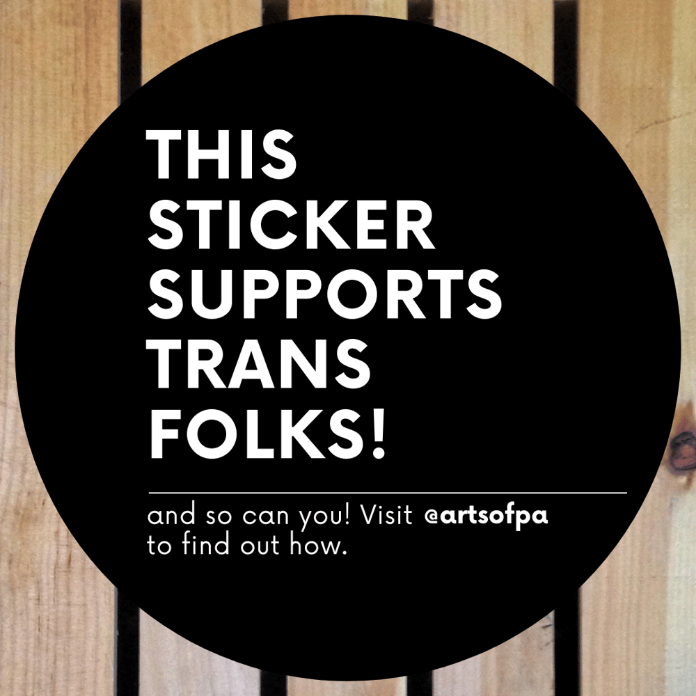 Image of This Sticker Supports Trans Folks! Sticker