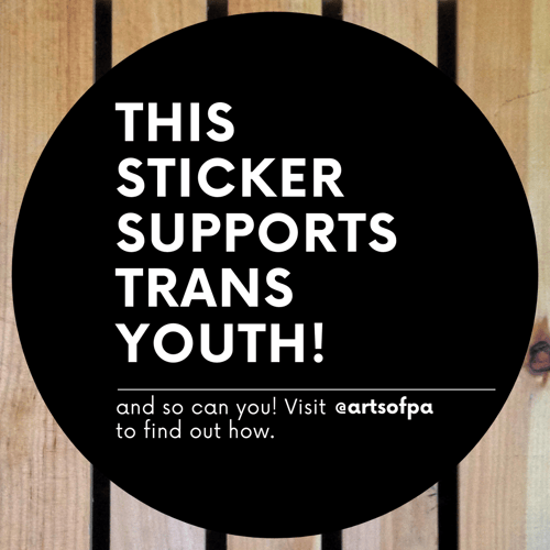 Image of This Sticker Supports Trans Folks! Sticker