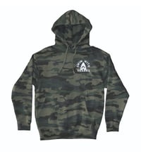 Image 1 of Camo Shark Hoodie Earth Day Small