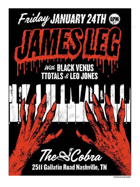 Image of JAMES LEG POSTER (2 pack) 