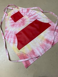 Hand dyed tie dye apron 