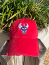 Vintage Style Bull Logo (Red/Navy Blue) 