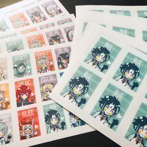 Image of [Genshin Impact] Stamp-style Washi Stickers