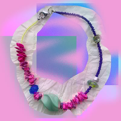 Image of The Pink Moon necklace