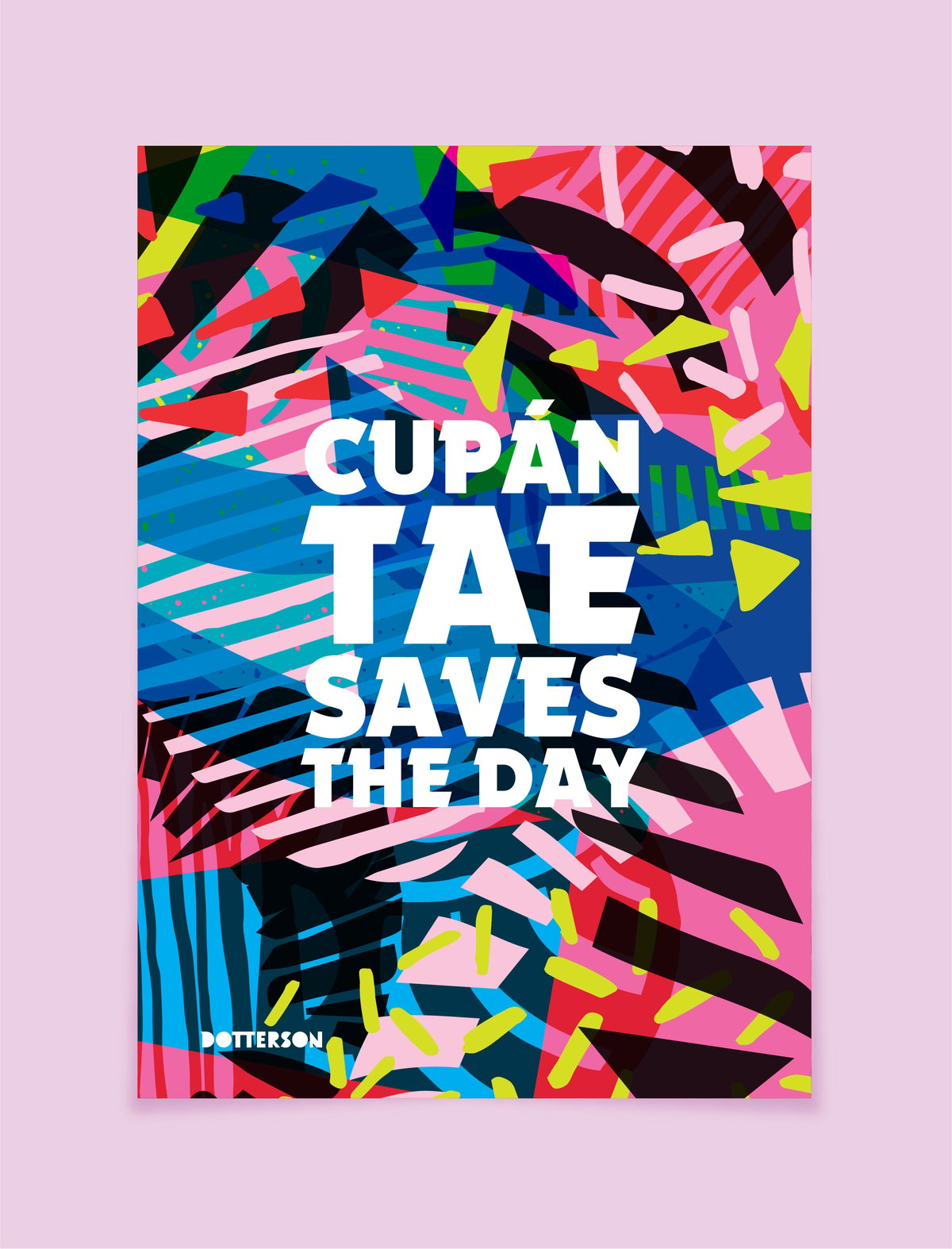 Image of 'Cupán Tae saves the Day A4 Print