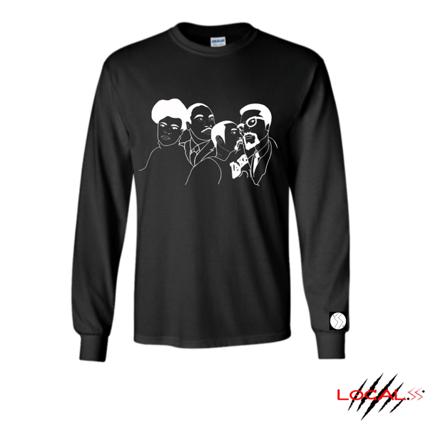 Image of BLACK RUSHMORE LONG SLEEVE 