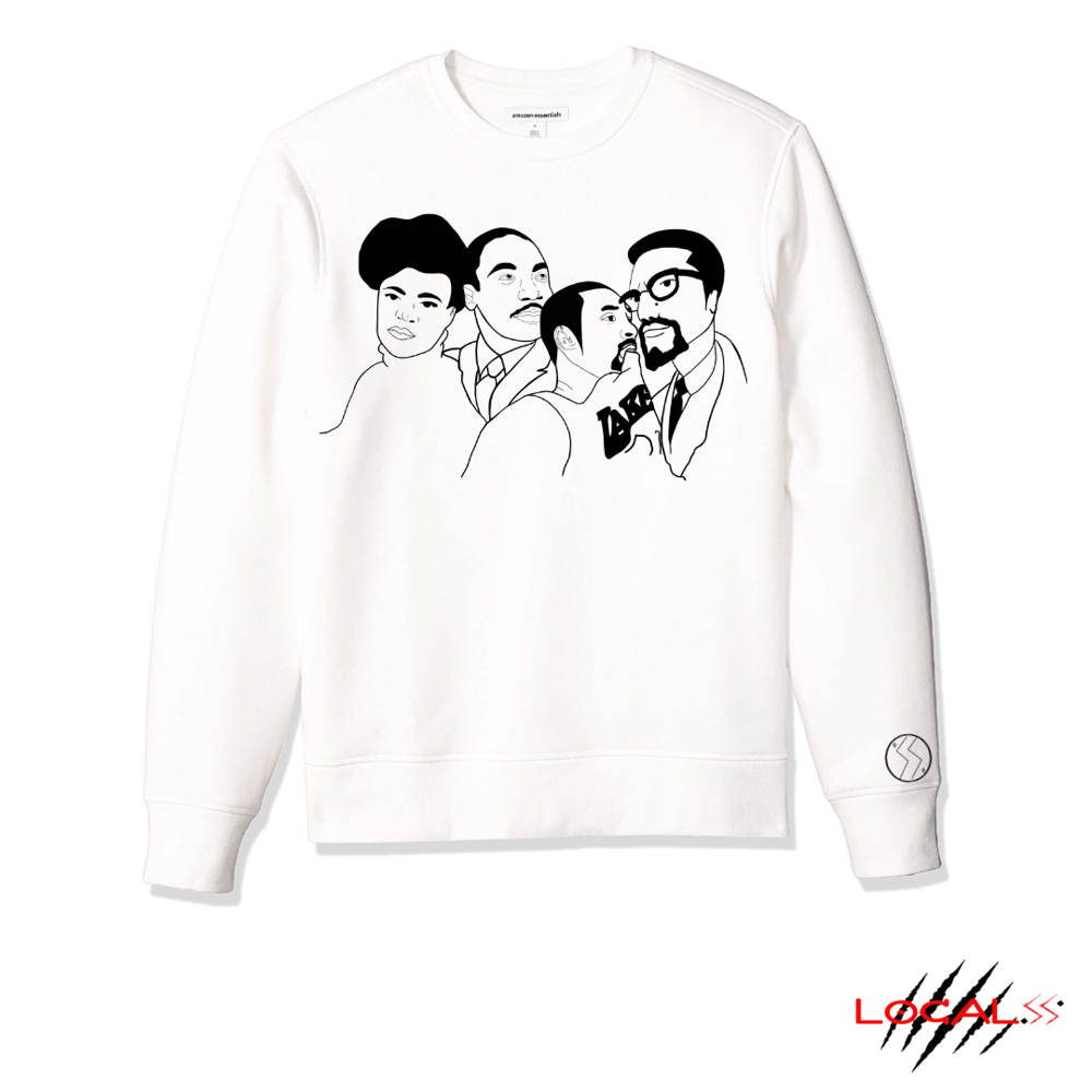 Image of BLACK RUSHMORE SWEATSHIRT 