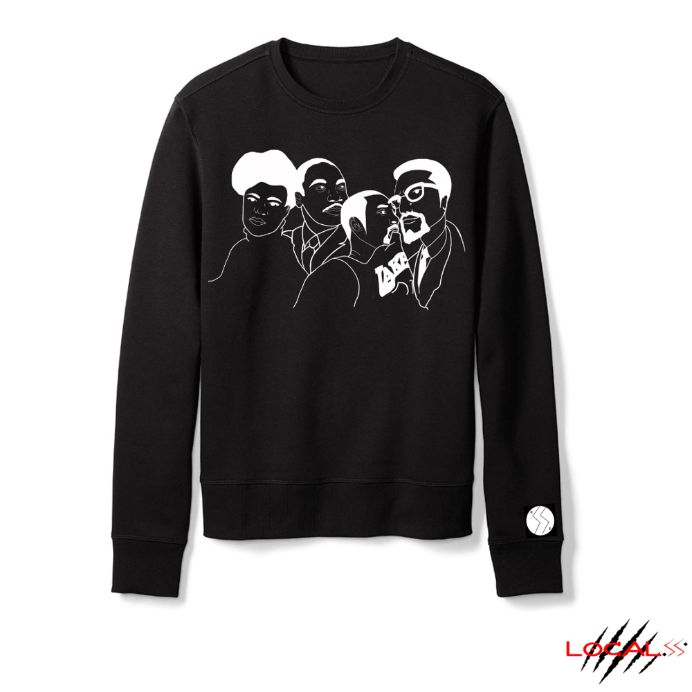 Image of BLACK RUSHMORE SWEATSHIRT 