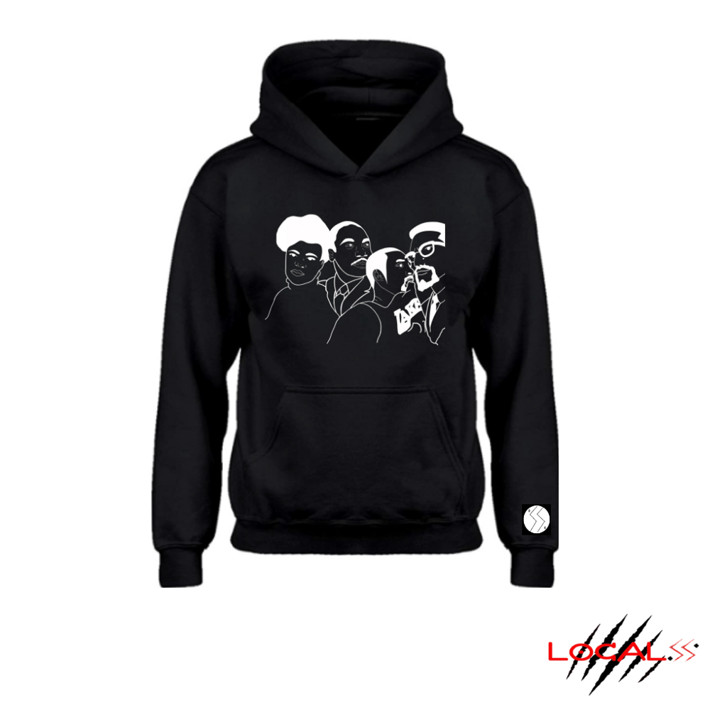 Image of BLACK RUSHMORE HOODIE