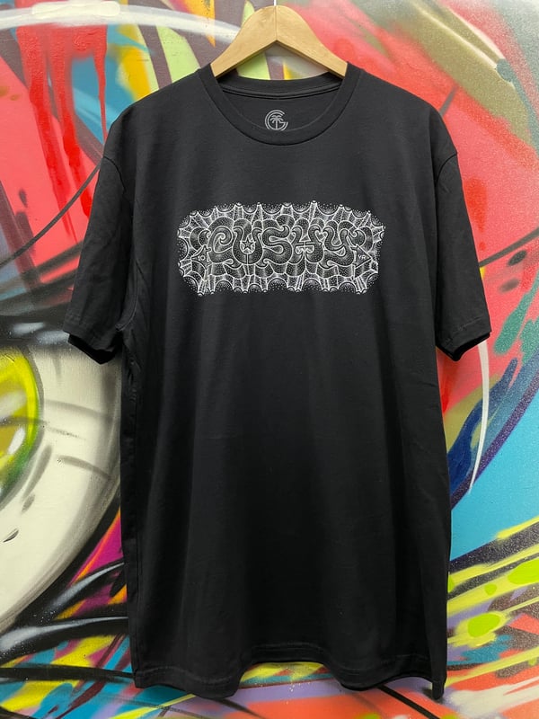 Image of Cushy 10 Year Shirt  Blk/Wht/Silver 