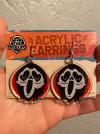 Image of Ghosty 2” Acrylic Earrings 