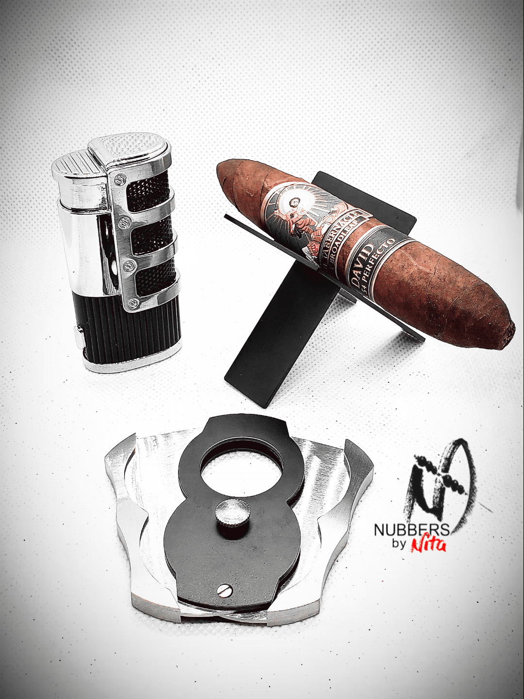 Image of Matte Black and Silver triple piece set