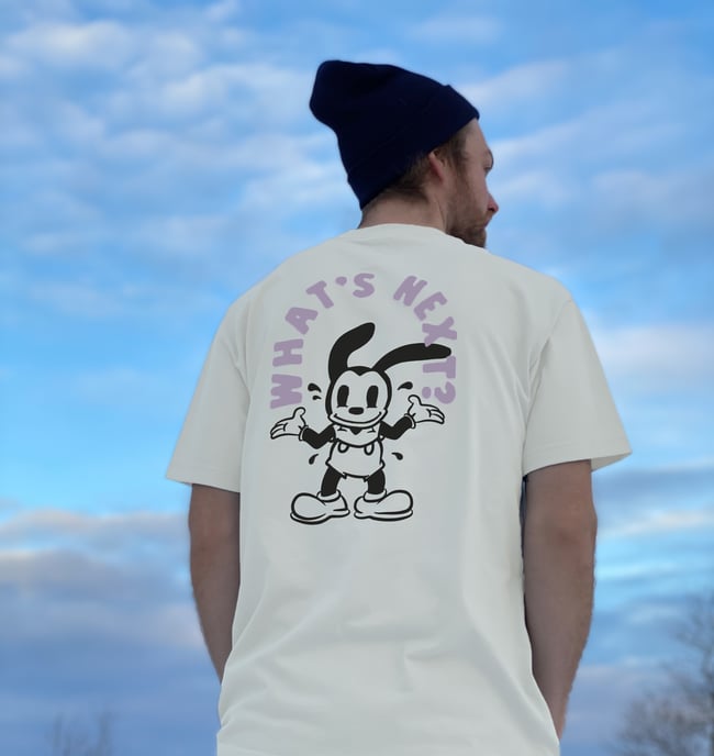 Anxious Oswald Tee in Cream