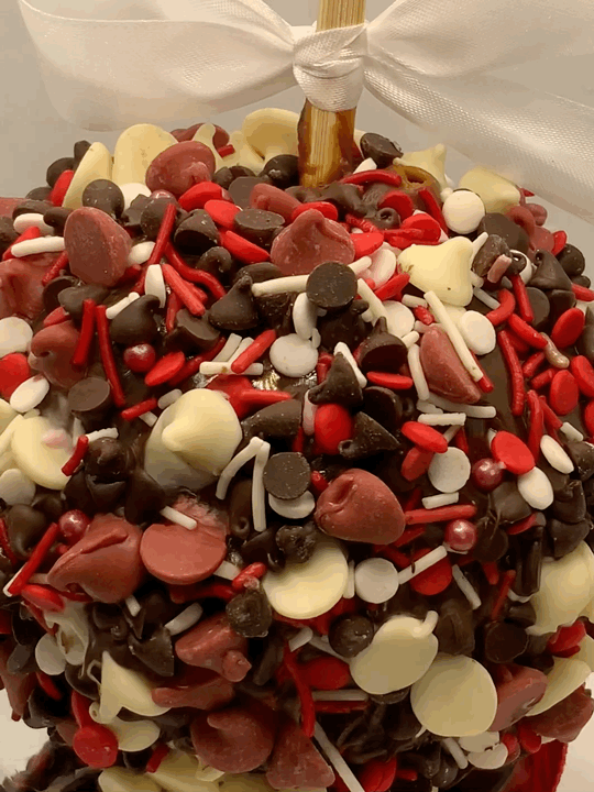 Image of Chocolate Hearts Caramel Apple