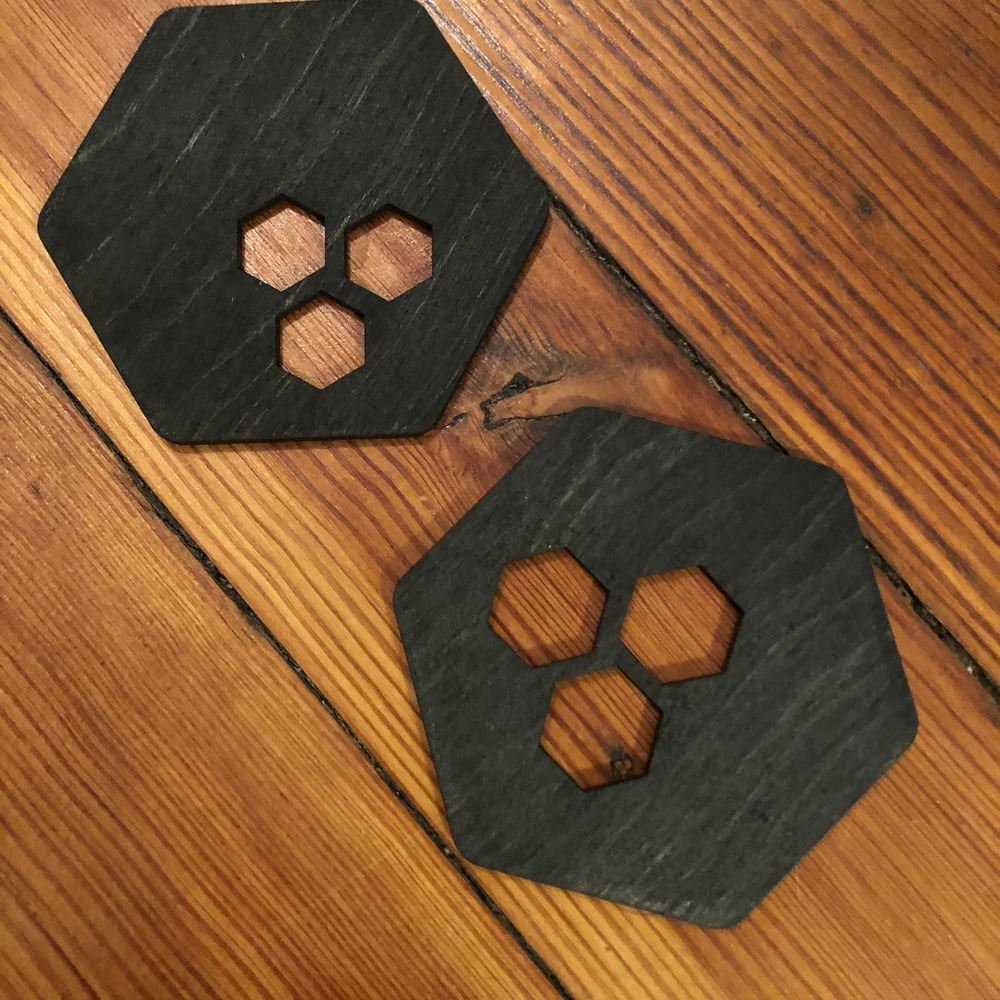 Image of Honey comb coasters