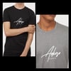 Signature Typography | Black/Grey Marl T-Shirt