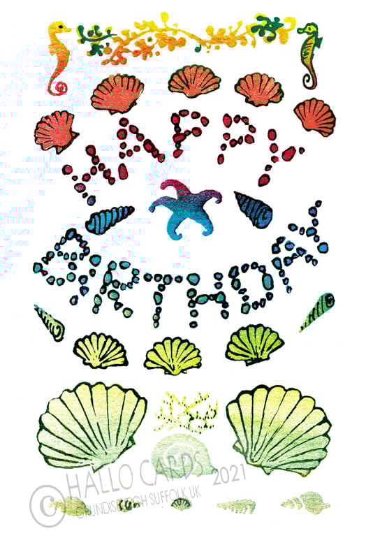 Image of Happy Birthday Shells - HL204