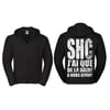 Hoodies Zip "J'ai que de la haine"