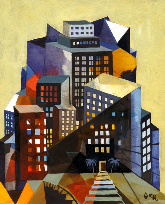 Image of Original painting "Skyscraper"