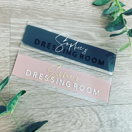 Image of Personalised Dressing Room Sign