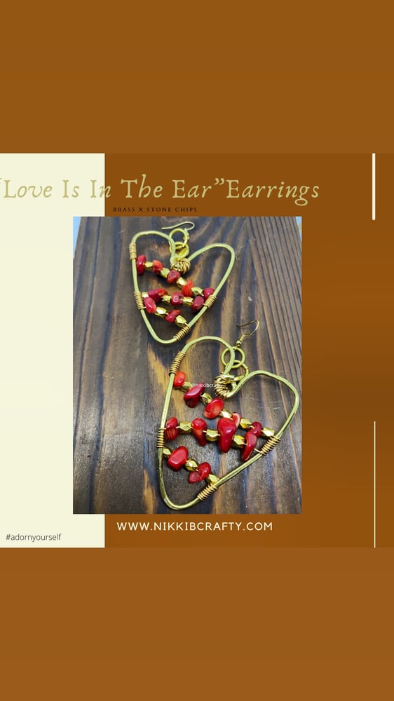 Image of Love is in the ear earrings 