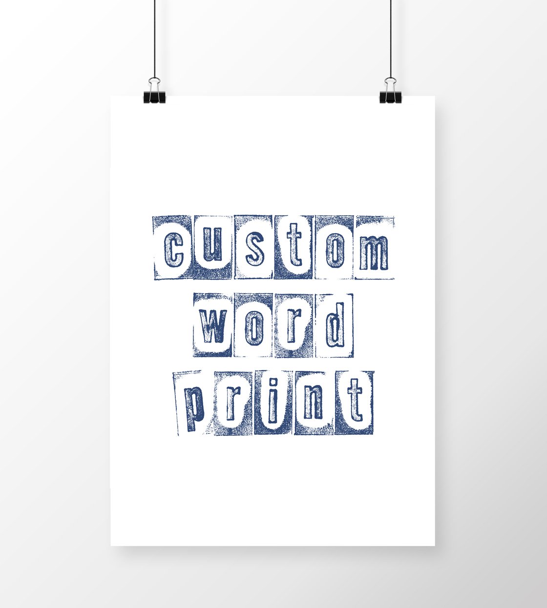 Image of Custom Word Print