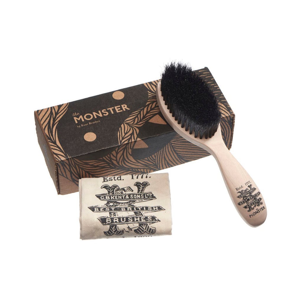 Image of The Monster Beard Brush in a Bag and Gift Box
