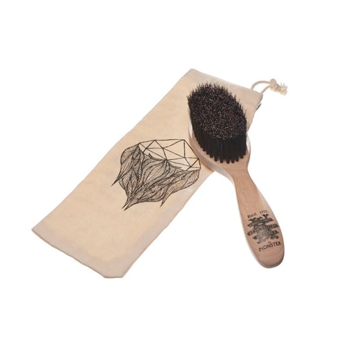 Image of The Monster Beard Brush in a Bag and Gift Box