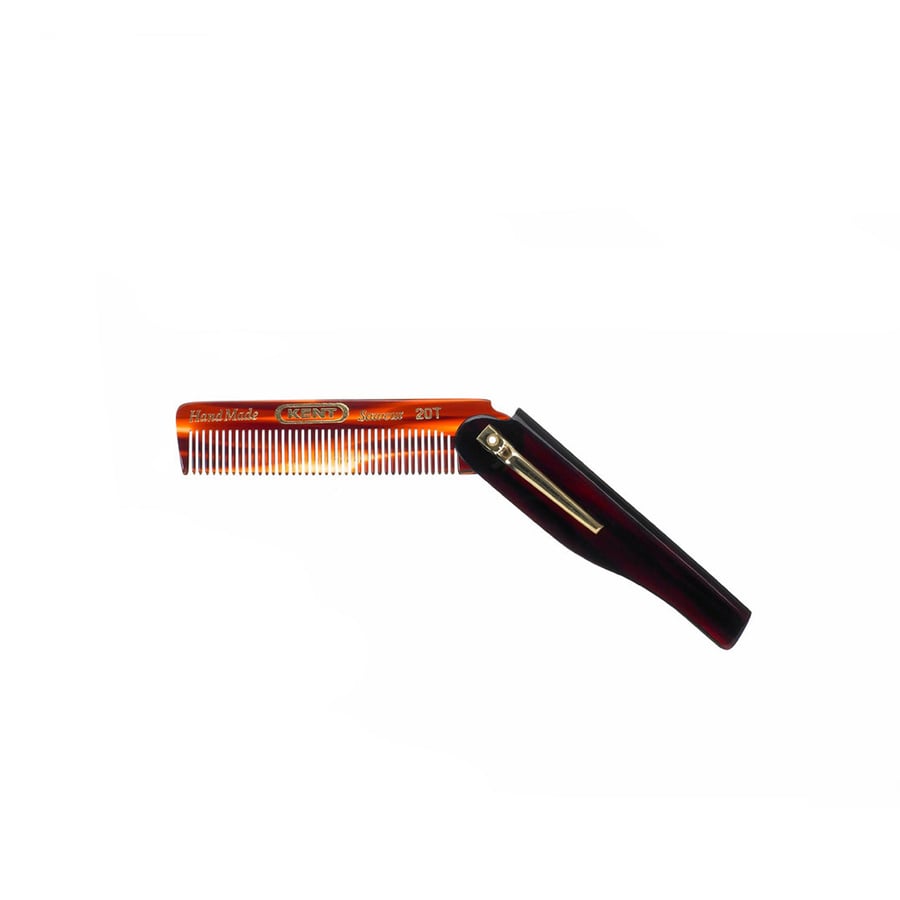 Image of Folding Pocket Comb with a Clip 85mm