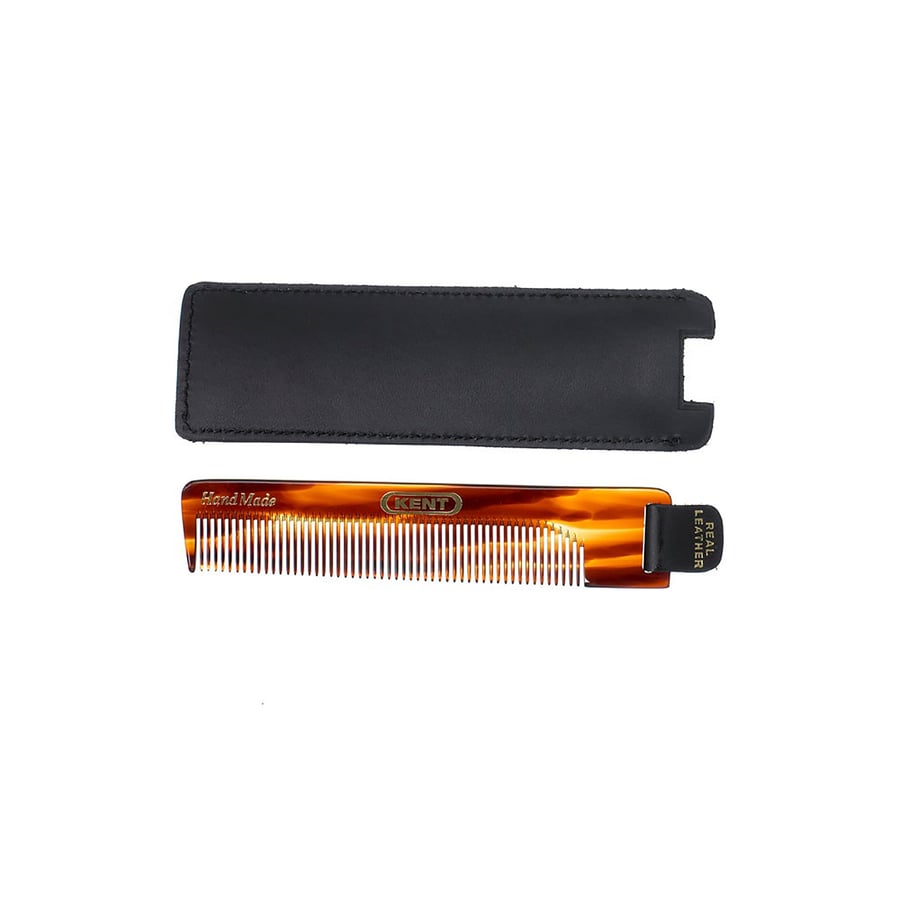 Image of Fine Comb with Leather Tab and Case 120mm